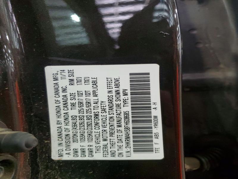 65471836 :رقم المزاد ، 2HKRM4H58FH608685 vin ، 2015 Honda Cr-v مزاد بيع