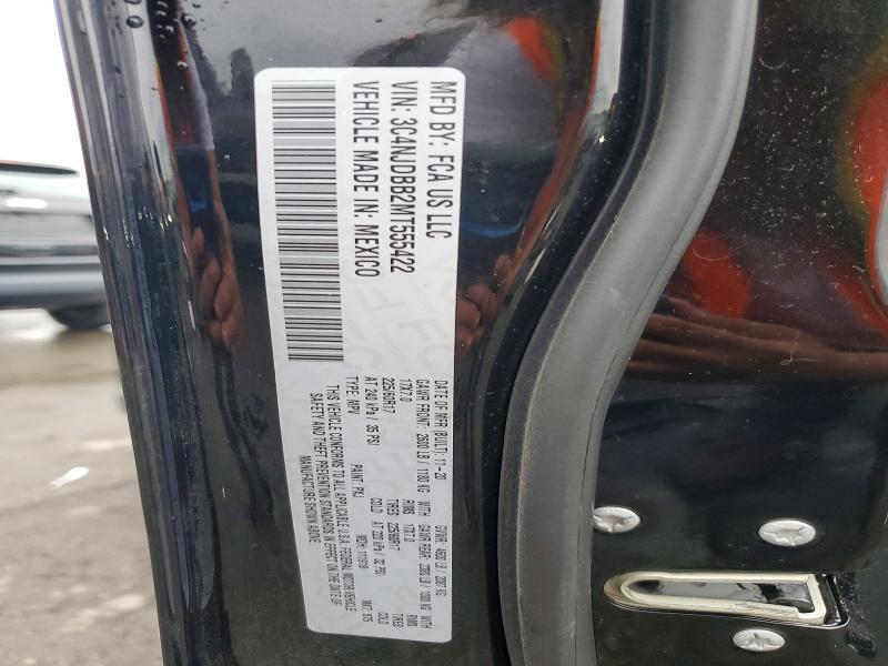 Продаж на аукціоні авто 2021 Jeep Compass, vin: 3C4NJDBB2MT555422, номер лоту: 65537666