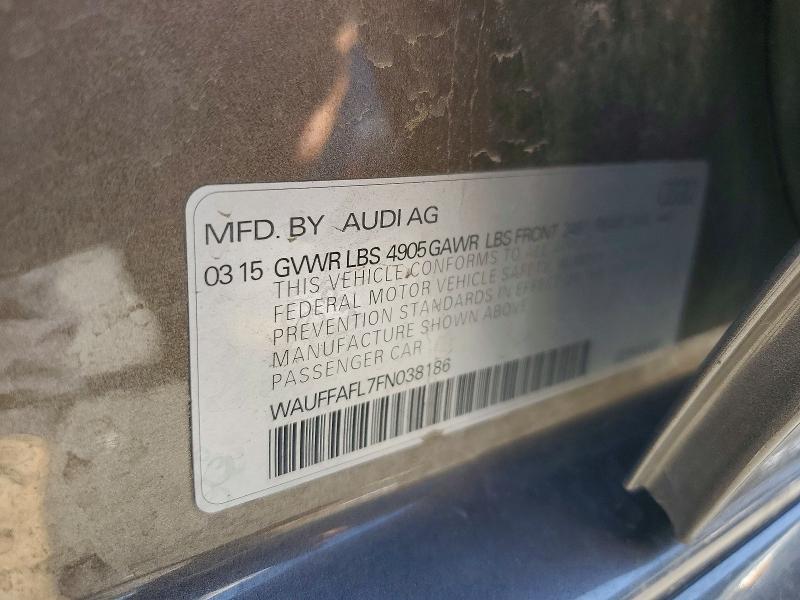 Продажа на аукционе авто 2015 Audi A4, vin: WAUFFAFL7FN038186, номер лота: 61947036