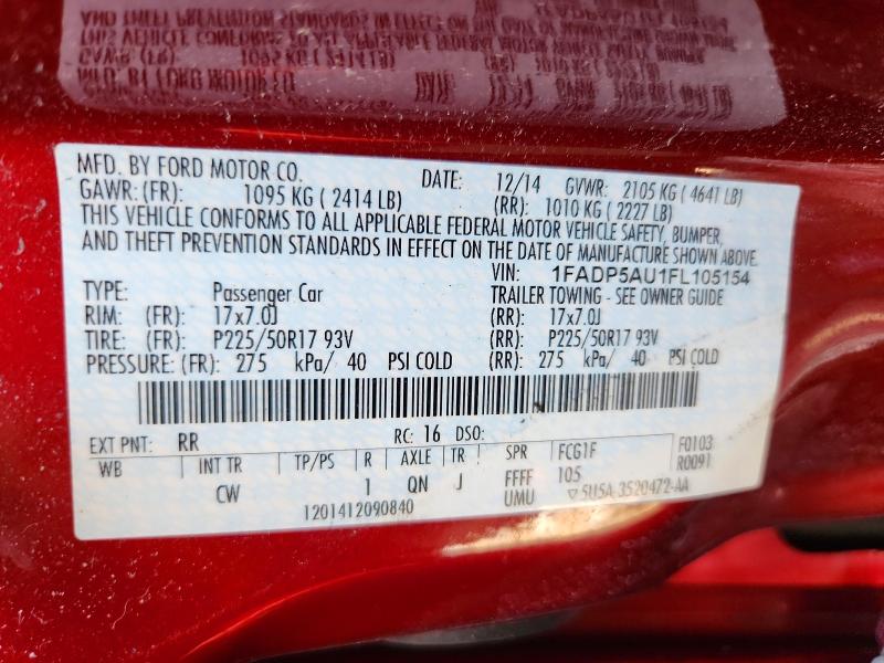 Продажа на аукционе авто 2015 Ford C-max, vin: 1FADP5AU1FL105154, номер лота: 66507256
