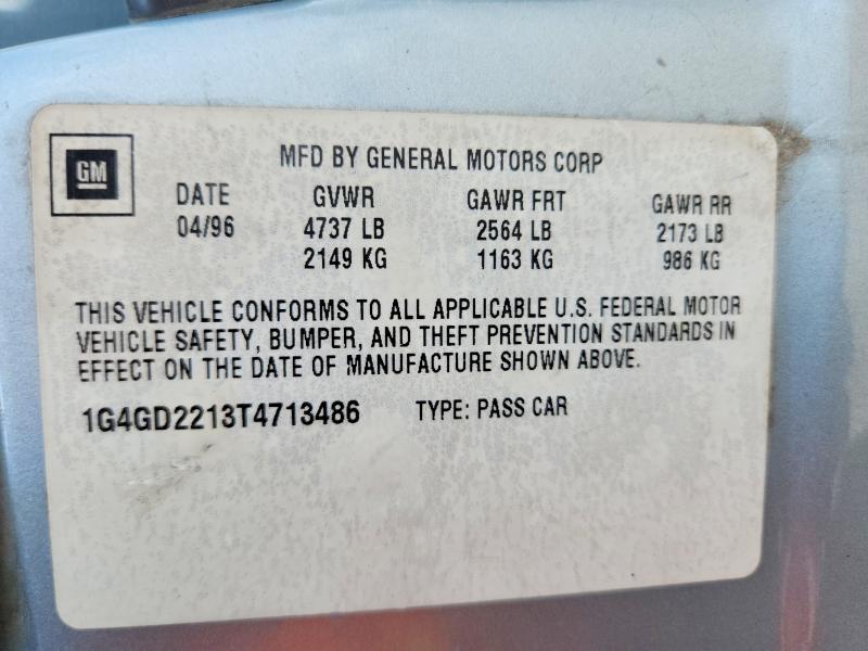 Aukcja sprzedaży 1996 Buick Riviera, vin: 1G4GD2213T4713486, numer aukcji: 64495416