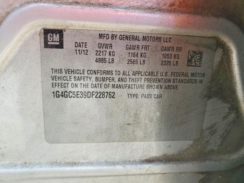 Aukcja sprzedaży 2013 Buick Lacrosse, vin: 1G4GC5E39DF228762, numer aukcji: 64420836