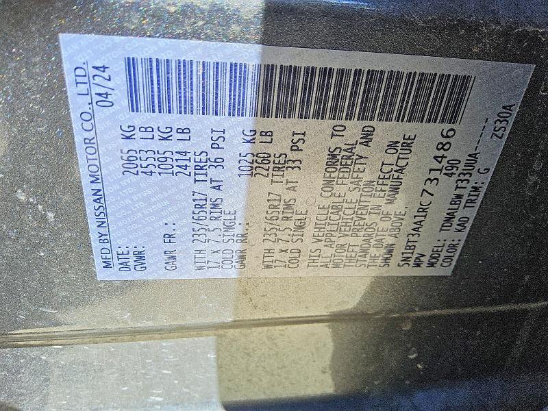 Продажа на аукционе авто 2024 Nissan Rogue, vin: 5N1BT3AA1RC731486, номер лота: 65364396