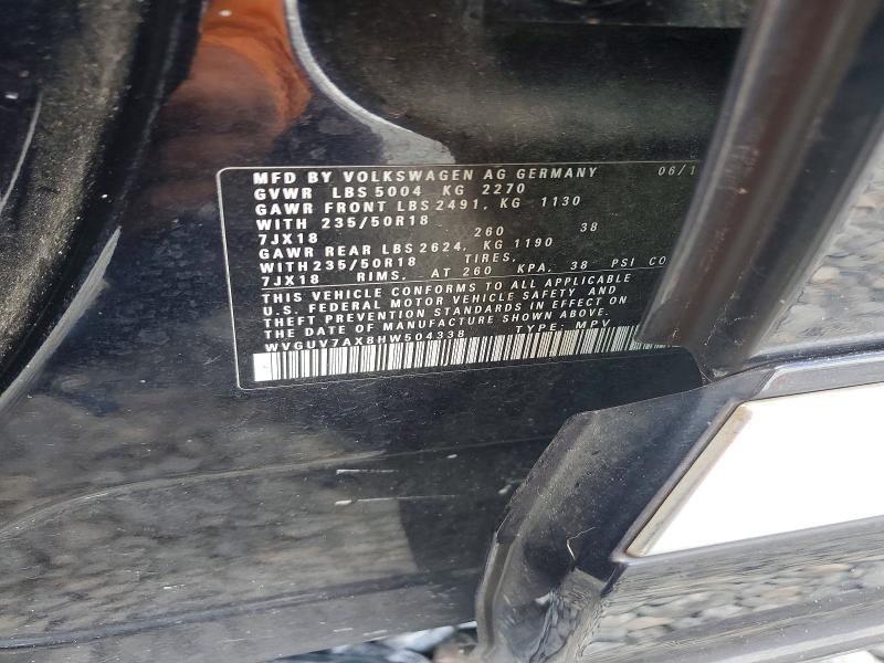 Продаж на аукціоні авто 2017 Volkswagen Tiguan, vin: WVGUV7AX8HW504338, номер лоту: 64432286