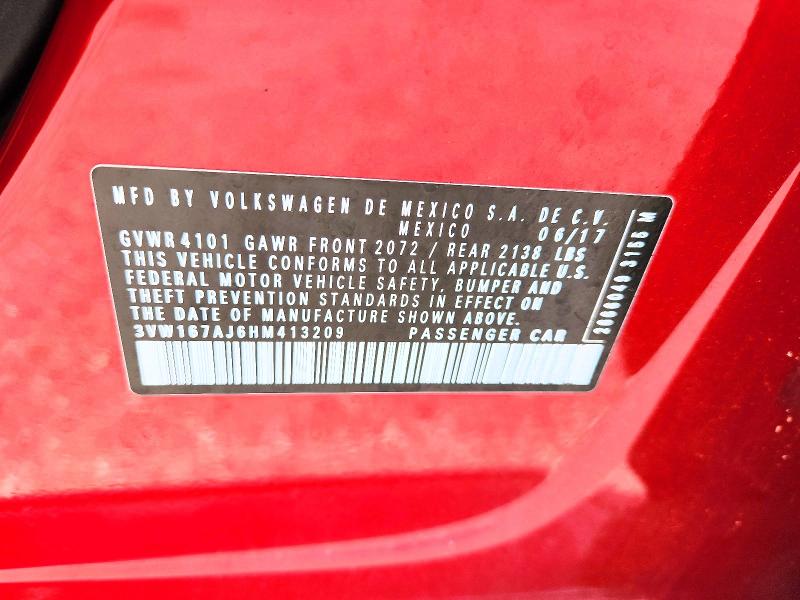 Aukcja sprzedaży 2017 Volkswagen Jetta, vin: 3VW167AJ6HM413209, numer aukcji: 62919396
