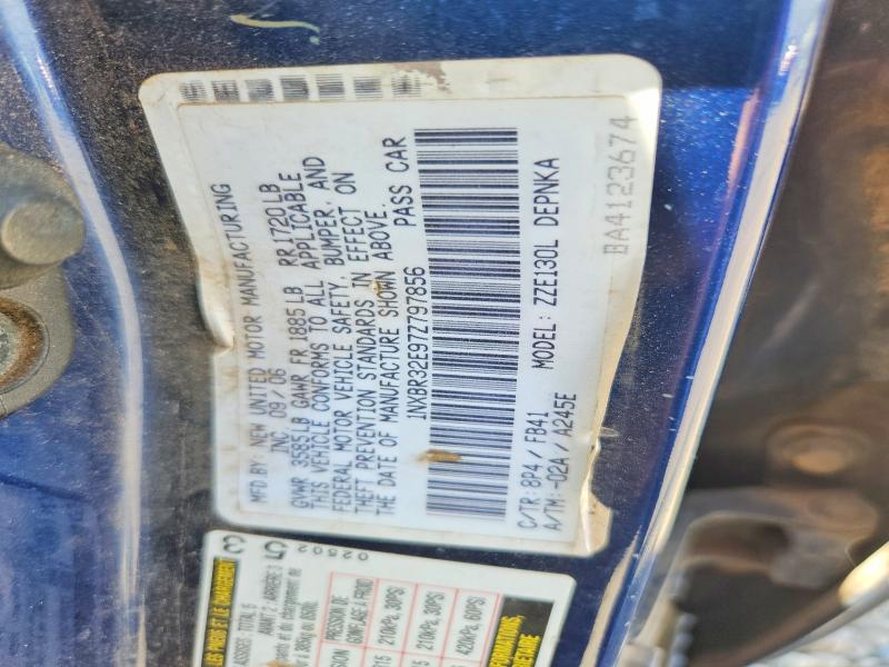 Продаж на аукціоні авто 2007 Toyota Corolla, vin: 1NXBR32E97Z797856, номер лоту: 64801416