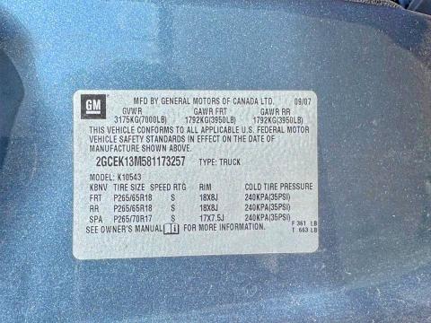 Aukcja sprzedaży 2008 Chevrolet Silverado, vin: 2GCEK13M581173257, numer aukcji: 64159936