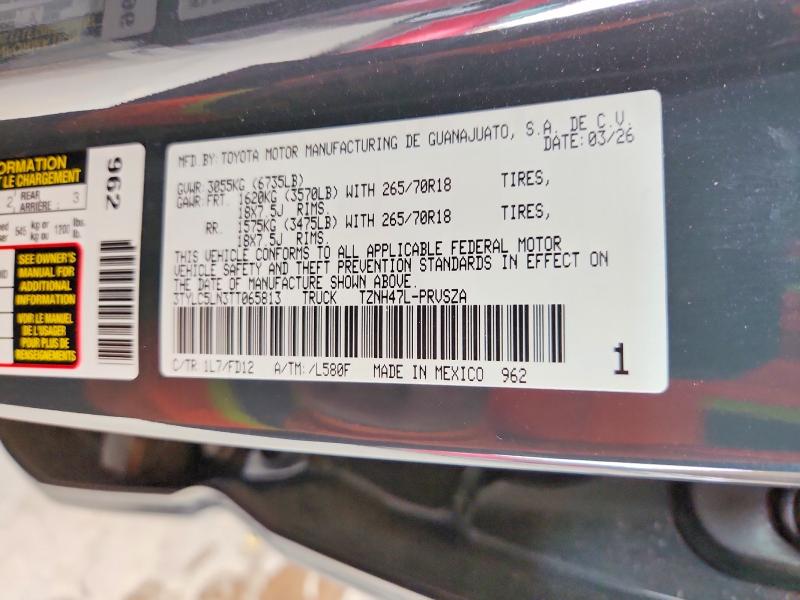 Продаж на аукціоні авто 2026 Toyota Tacoma, vin: 3TYLC5LN3TT065813, номер лоту: 64768506