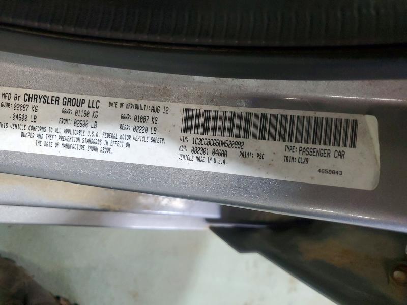 65433786 :رقم المزاد ، 1C3CCBCG5DN520992 vin ، 2013 Chrysler 200 مزاد بيع