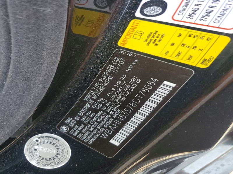 66580866 :رقم المزاد ، WBAHN83578DT78084 vin ، 2008 Bmw 750 مزاد بيع