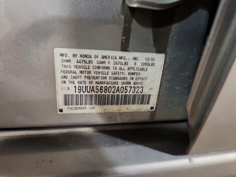 Aukcja sprzedaży 2002 Acura 3.2tl, vin: 19UUA56802A057323, numer aukcji: 64754186