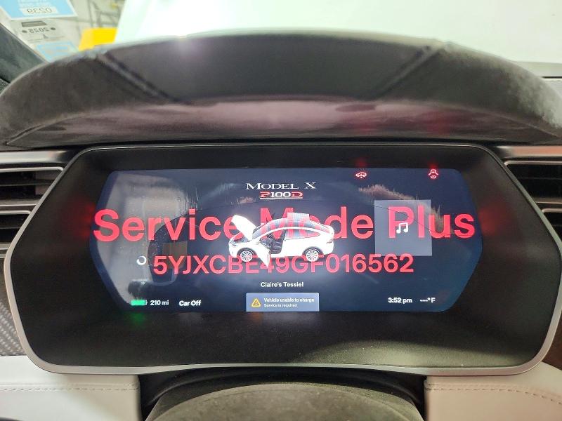 2016 Tesla Model X მანქანა იყიდება აუქციონზე, vin: 5YJXCBE49GF016562, აუქციონის ნომერი: 65206076