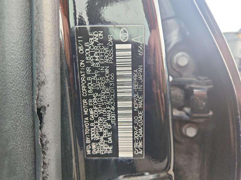 Продажа на аукционе авто 2012 Toyota Yaris, vin: JTDBT4K37CL013166, номер лота: 64530976