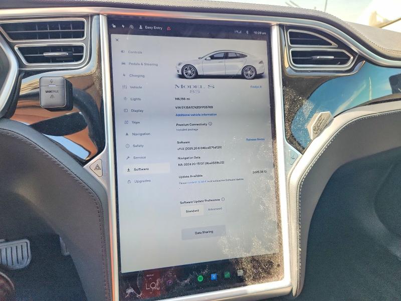 2013 Tesla Model S მანქანა იყიდება აუქციონზე, vin: 5YJSA1CN2DFP25769, აუქციონის ნომერი: 66204526