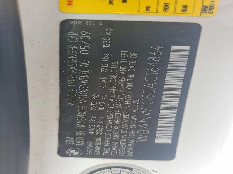 Aukcja sprzedaży 2010 Bmw 535, vin: WBANW1C50AC164864, numer aukcji: 66435876
