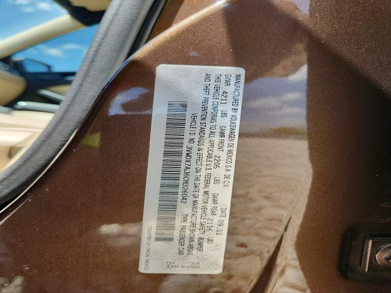 Продаж на аукціоні авто 2012 Volkswagen Jetta, vin: 3VWDX7AJ6CM326042, номер лоту: 65146126