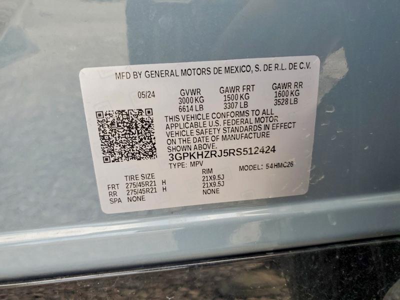 Продаж на аукціоні авто 2024 Honda Prologue, vin: 3GPKHZRJ5RS512424, номер лоту: 64252646