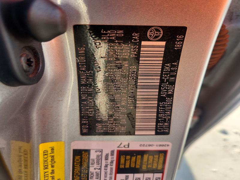 64100446 :رقم المزاد ، 4T1BF1FK7FU059209 vin ، 2015 Toyota Camry مزاد بيع