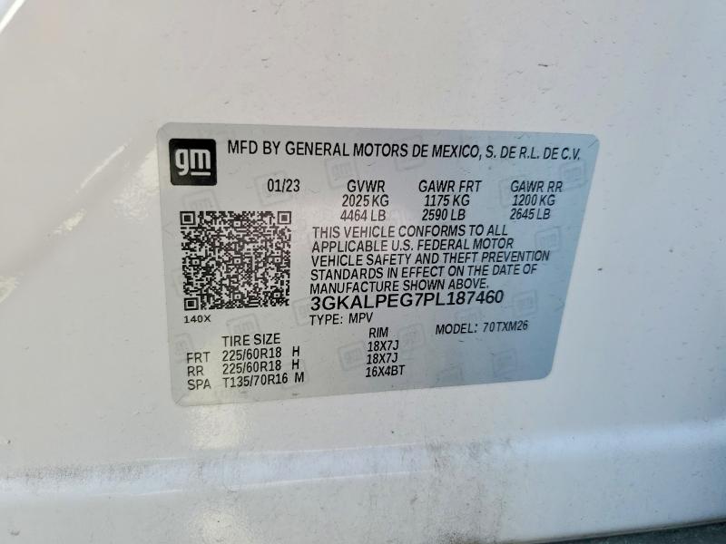 Aukcja sprzedaży 2023 Gmc Terrain, vin: 3GKALPEG7PL187460, numer aukcji: 64664846