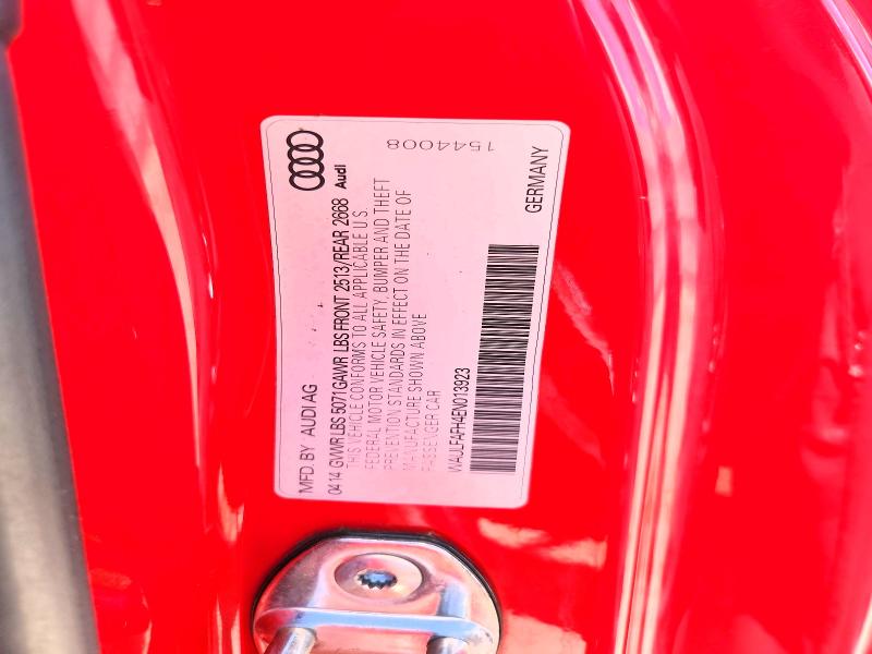 Aukcja sprzedaży 2014 Audi A5, vin: WAULFAFH4EN013923, numer aukcji: 65917286