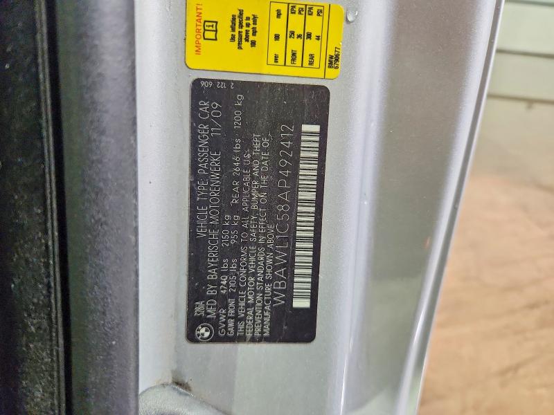 2010 Bmw 328 მანქანა იყიდება აუქციონზე, vin: WBAWL1C58AP492412, აუქციონის ნომერი: 63880156