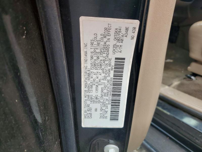 Aukcja sprzedaży 2002 Toyota Sequoia, vin: 5TDZT34A92S102268, numer aukcji: 65293086