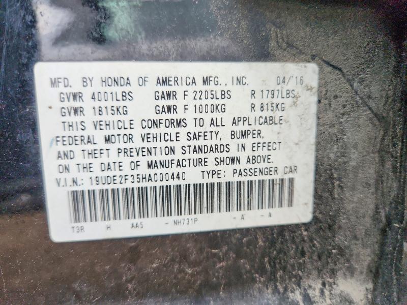 63758016 :رقم المزاد ، 19UDE2F35HA000440 vin ، 2017 Acura Ilx مزاد بيع