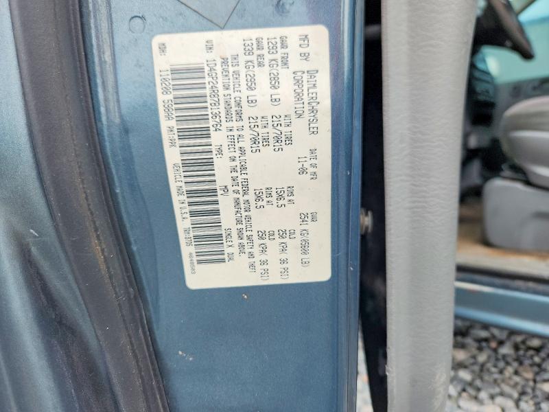 Продажа на аукционе авто 2007 Dodge Grand Caravan, vin: 1D4GP24R87B136764, номер лота: 63014986