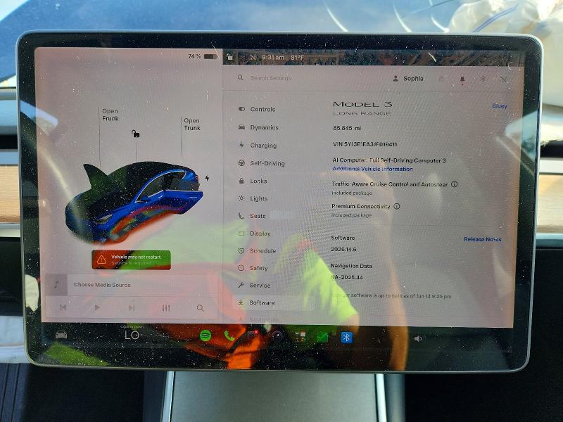 Продаж на аукціоні авто 2018 Tesla Model 3, vin: 5YJ3E1EA3JF019411, номер лоту: 64007366