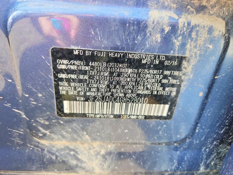 Продажа на аукционе авто 2016 Subaru Forester, vin: JF2SJADC4GH528010, номер лота: 64283846