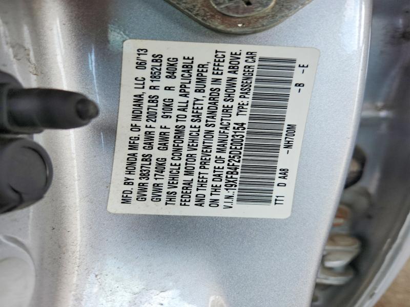 Продаж на аукціоні авто 2013 Honda Civic, vin: 19XFB4F25DE003154, номер лоту: 64454566