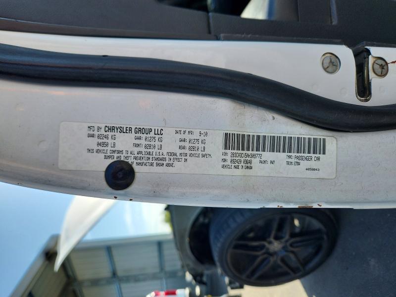 Продаж на аукціоні авто 2010 Dodge Charger, vin: 2B3CA3CV5AH309772, номер лоту: 66305516