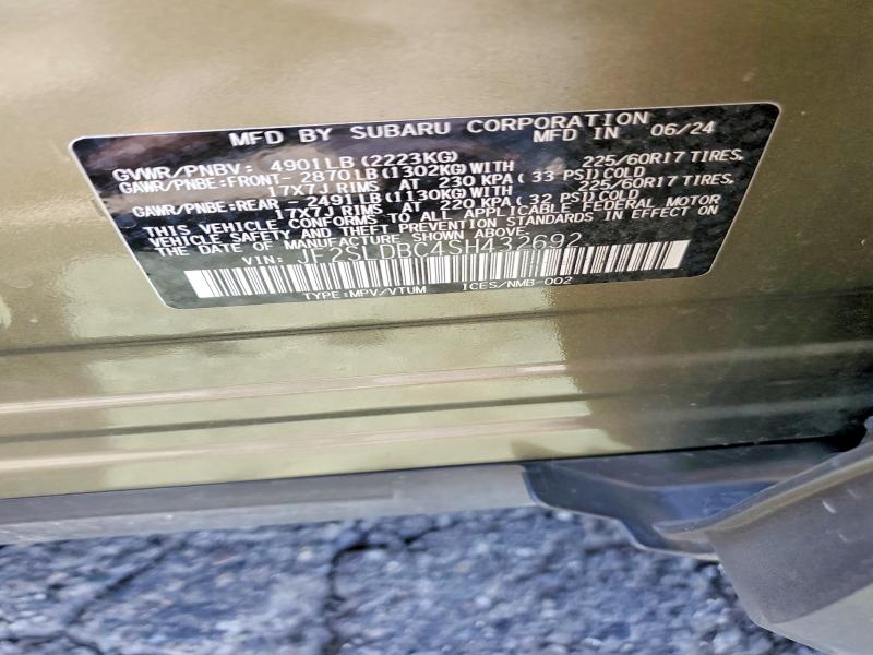 Продажа на аукционе авто 2025 Subaru Forester, vin: JF2SLDBC4SH432692, номер лота: 64308056
