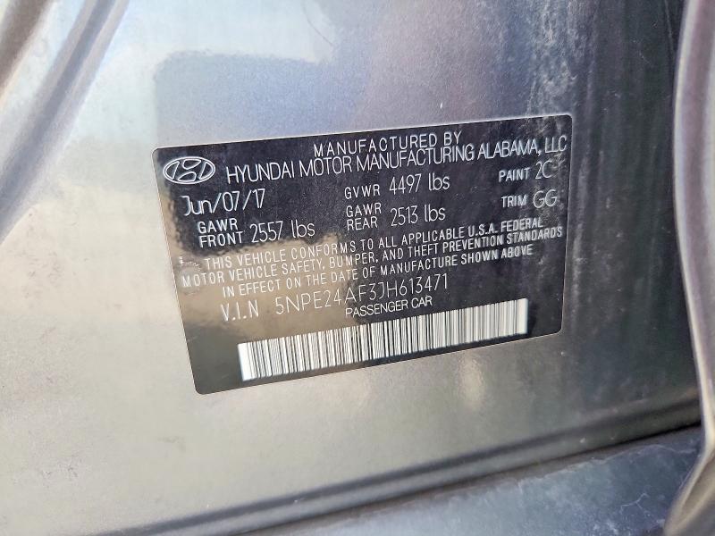 Aukcja sprzedaży 2018 Hyundai Sonata, vin: 5NPE24AF3JH613471, numer aukcji: 66520016