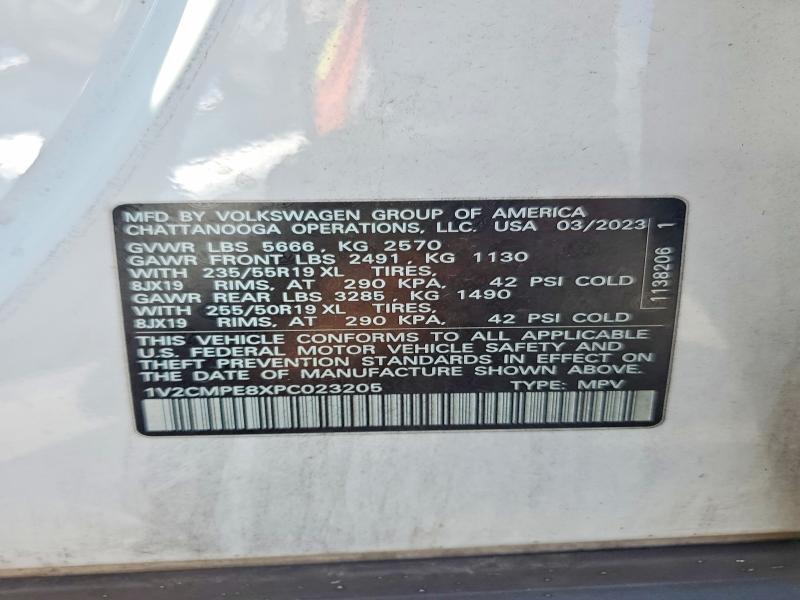 Auction sale of the 2023 Volkswagen Id.4, vin: 1V2CMPE8XPC023205, lot number: 64900616