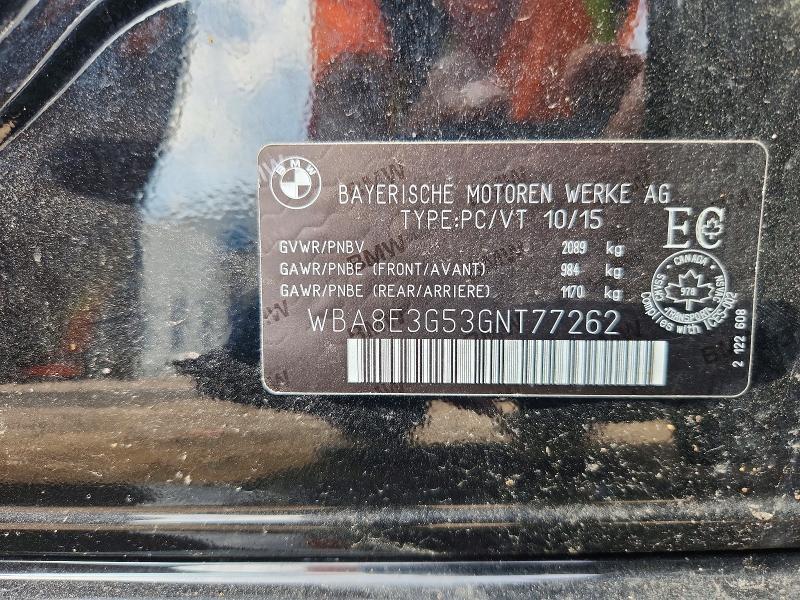 Aukcja sprzedaży 2016 Bmw 328, vin: WBA8E3G53GNT77262, numer aukcji: 63758786