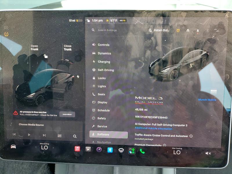 Продаж на аукціоні авто 2022 Tesla Model 3, vin: 5YJ3E1ECXNF239443, номер лоту: 64741186