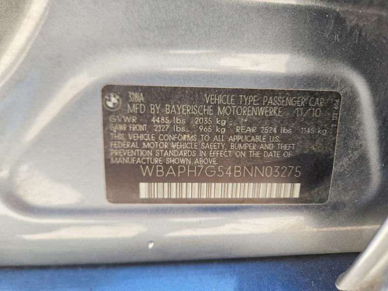 Продажа на аукционе авто 2011 Bmw 328, vin: WBAPH7G54BNN03275, номер лота: 65513006