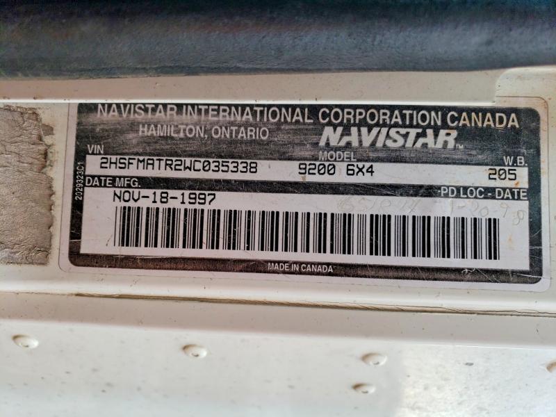 Продажа на аукционе авто 1998 International 9200, vin: 2HSFMATR2WC035338, номер лота: 62494026