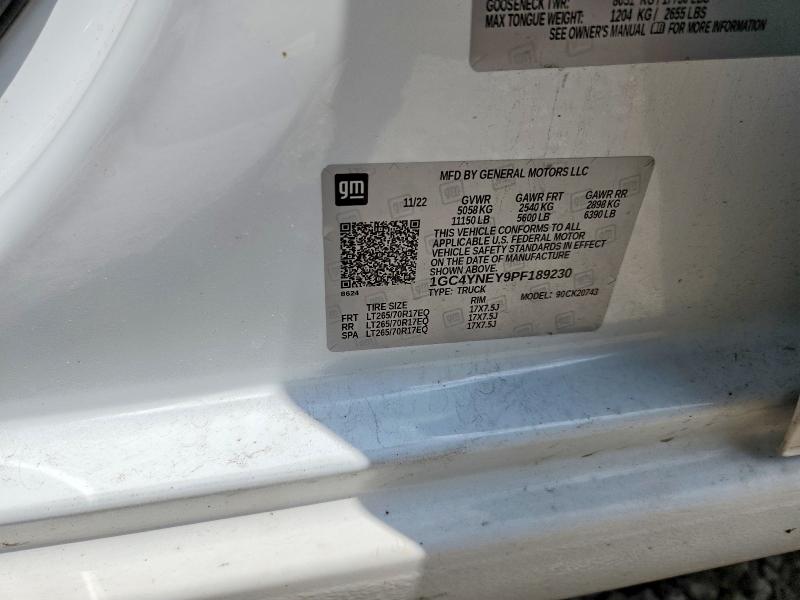 Aukcja sprzedaży 2023 Chevrolet Silverado, vin: 1GC4YNEY9PF189230, numer aukcji: 61421126