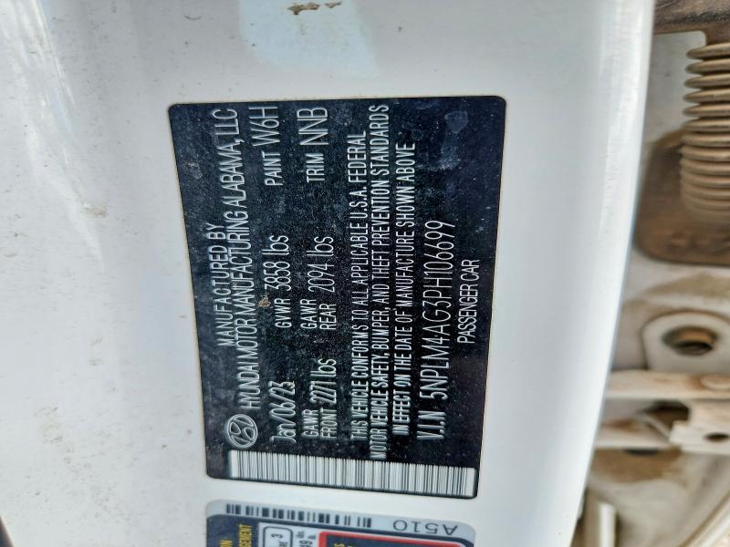 2023 Hyundai Elantra მანქანა იყიდება აუქციონზე, vin: 5NPLM4AG3PH106699, აუქციონის ნომერი: 65384456