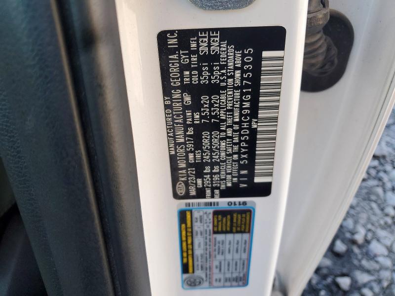 Aukcja sprzedaży 2021 Kia Telluride, vin: 5XYP5DHC9MG175305, numer aukcji: 67101036