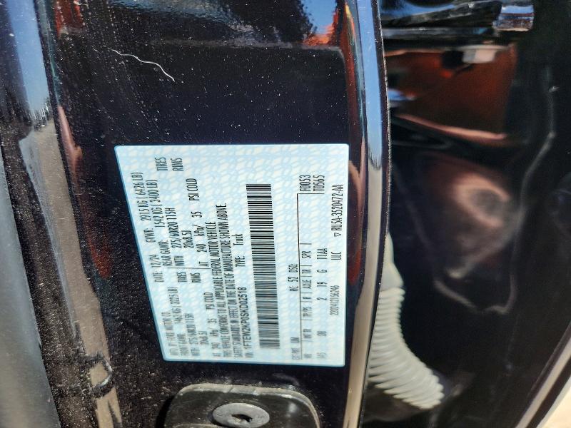 2025 Ford F150 მანქანა იყიდება აუქციონზე, vin: 1FTEW2KP0SKD02518, აუქციონის ნომერი: 65700226