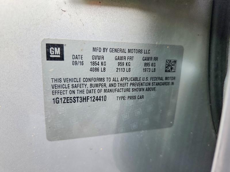 Aukcja sprzedaży 2017 Chevrolet Malibu, vin: 1G1ZE5ST3HF124410, numer aukcji: 64362186