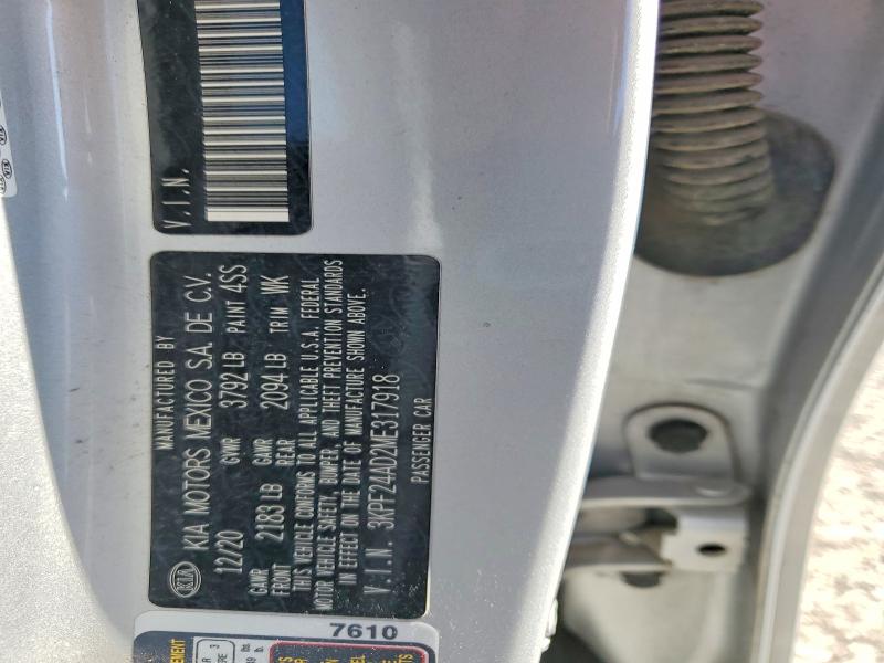 Aukcja sprzedaży 2021 Kia Forte, vin: 3KPF24AD2ME317918, numer aukcji: 65352076