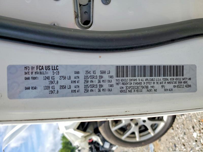 Aukcja sprzedaży 2019 Dodge Journey, vin: 3C4PDDEG3KT794708, numer aukcji: 65118576