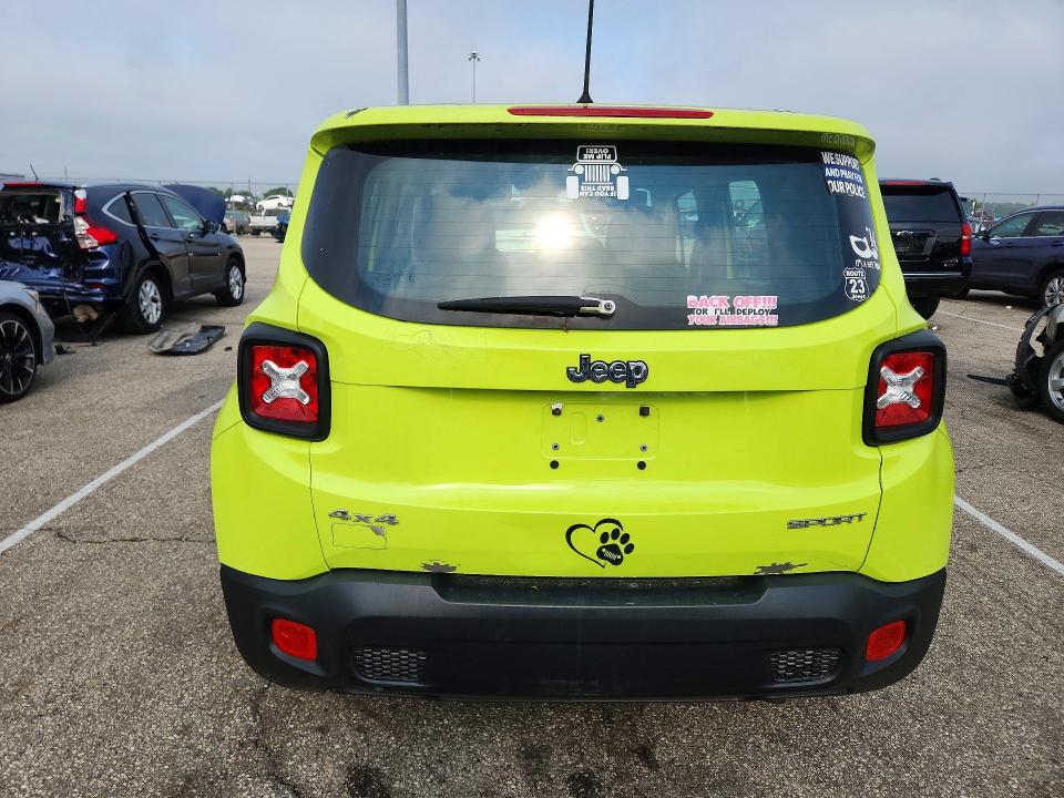 2017 Jeep Renegade მანქანა იყიდება აუქციონზე, vin: ZACCJBAB9HPG35178, აუქციონის ნომერი: 65101986