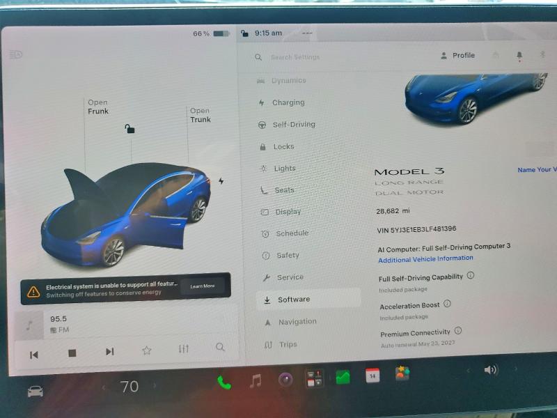 Продажа на аукционе авто 2020 Tesla Model 3, vin: 5YJ3E1EB3LF481396, номер лота: 62853506