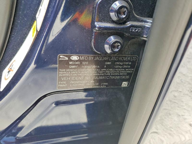 64558386 :رقم المزاد ، SAJWA1C7XK8W19636 vin ، 2019 Jaguar Xj مزاد بيع