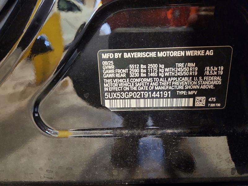 Продаж на аукціоні авто 2026 Bmw X3, vin: 5UX53GP02T9144191, номер лоту: 63034466